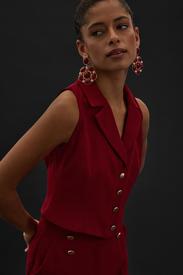 Eva Yelek - Bordo