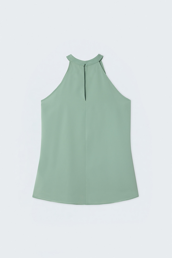 Halter Yaka Bluz - Mint
