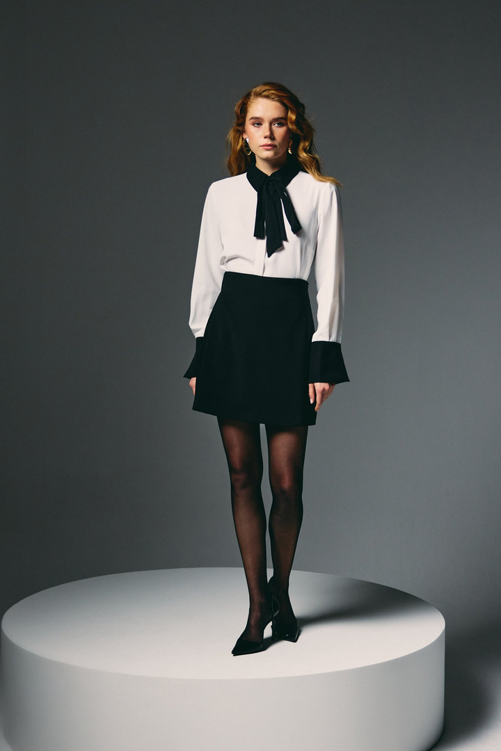 Kontrast Klasik Gömlek - Ekru