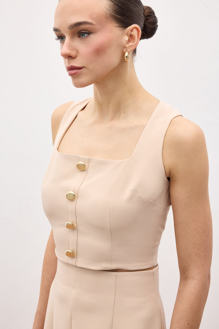 Lucy Crop - Bej