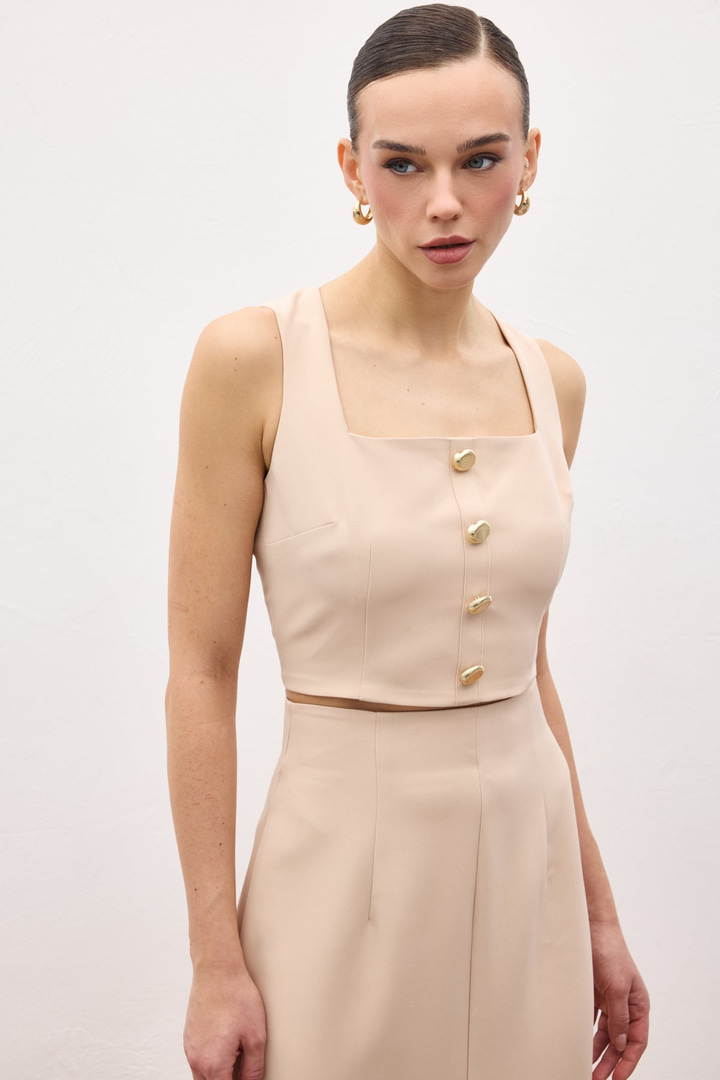 Lucy Crop - Bej