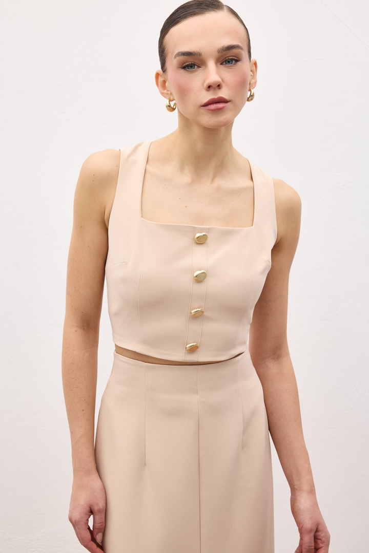 Lucy Crop - Bej