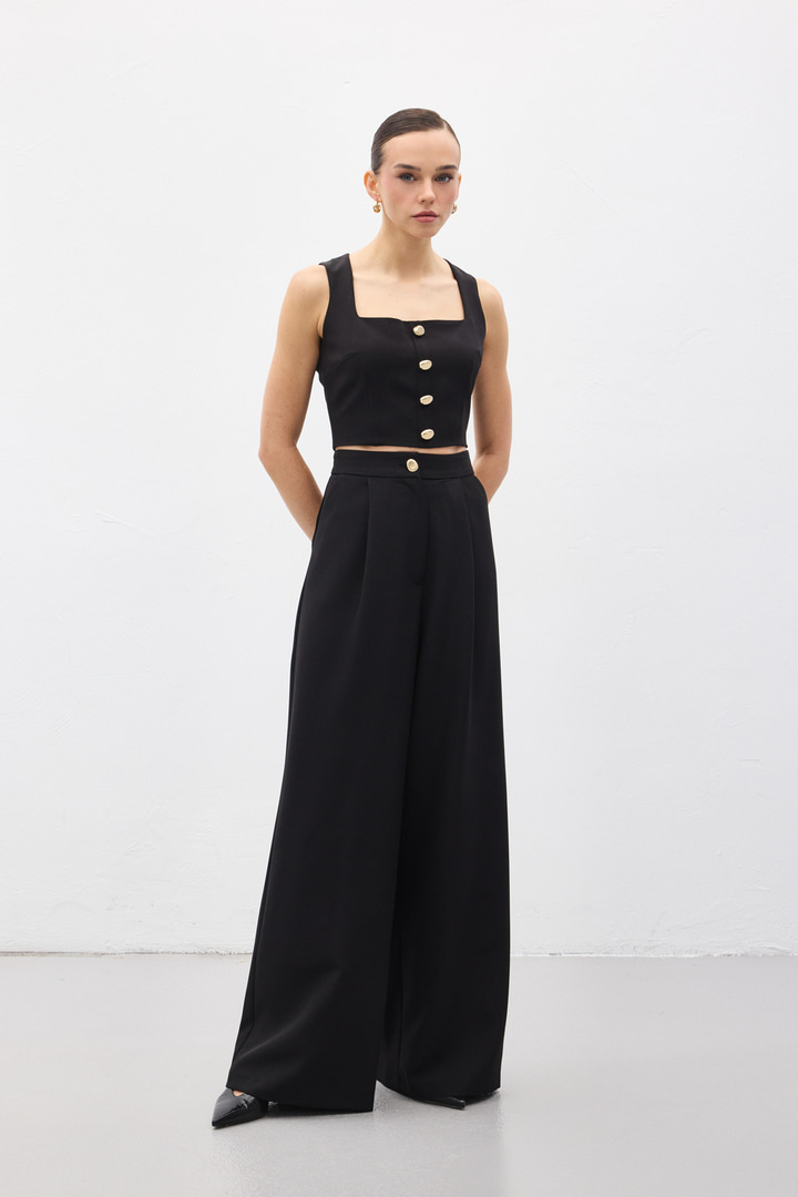 Lucy Crop - Siyah