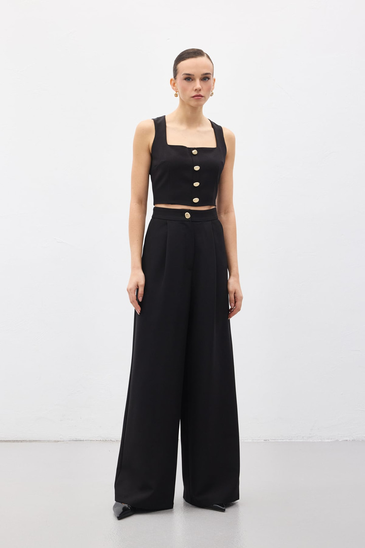 Lucy Crop - Siyah