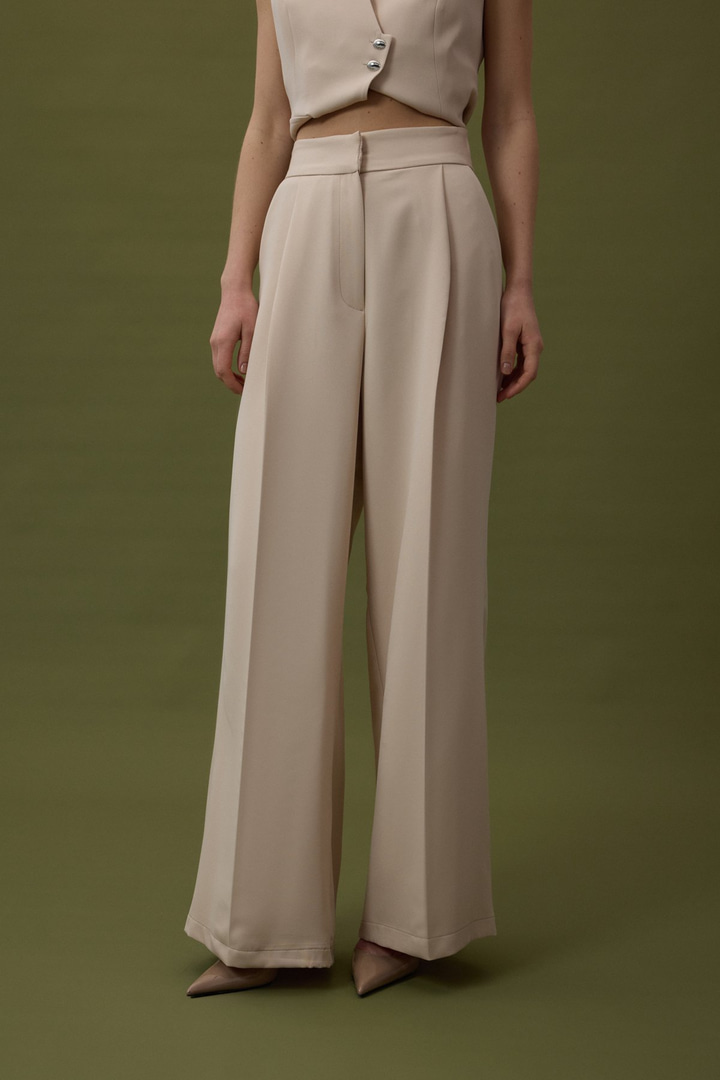 Sofia Palazzo Pantolon - Bej