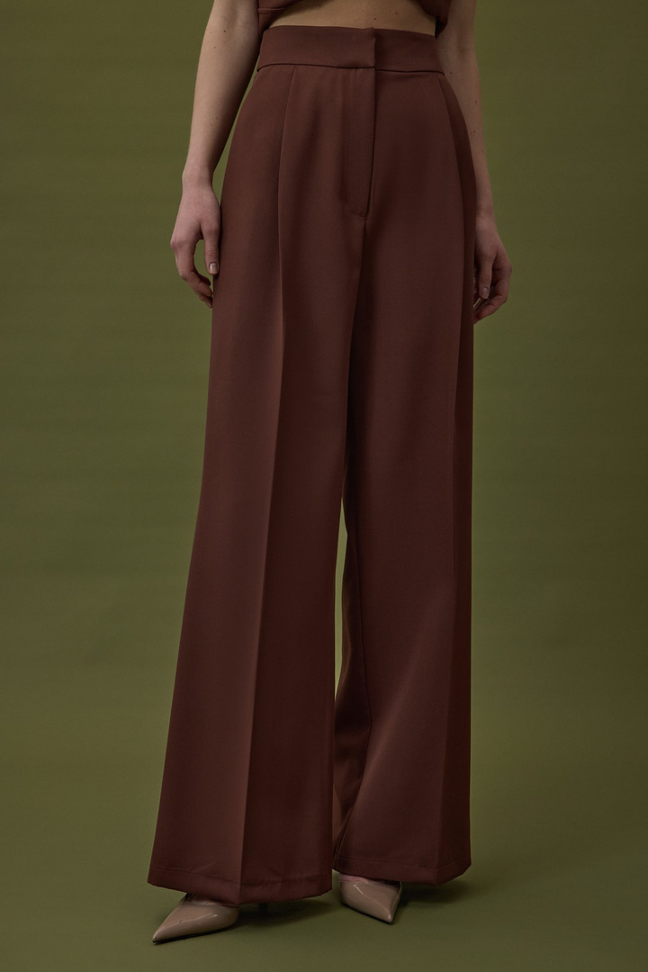 Sofia Palazzo Pantolon - Kahve