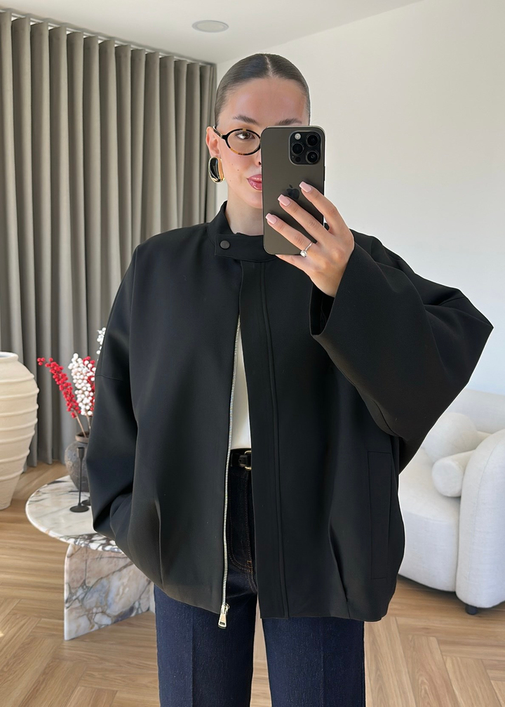 Alven Bomber Ceket SİYAH