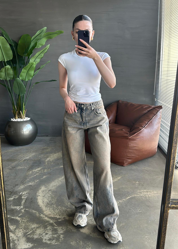 Baggy Jean KAHVE