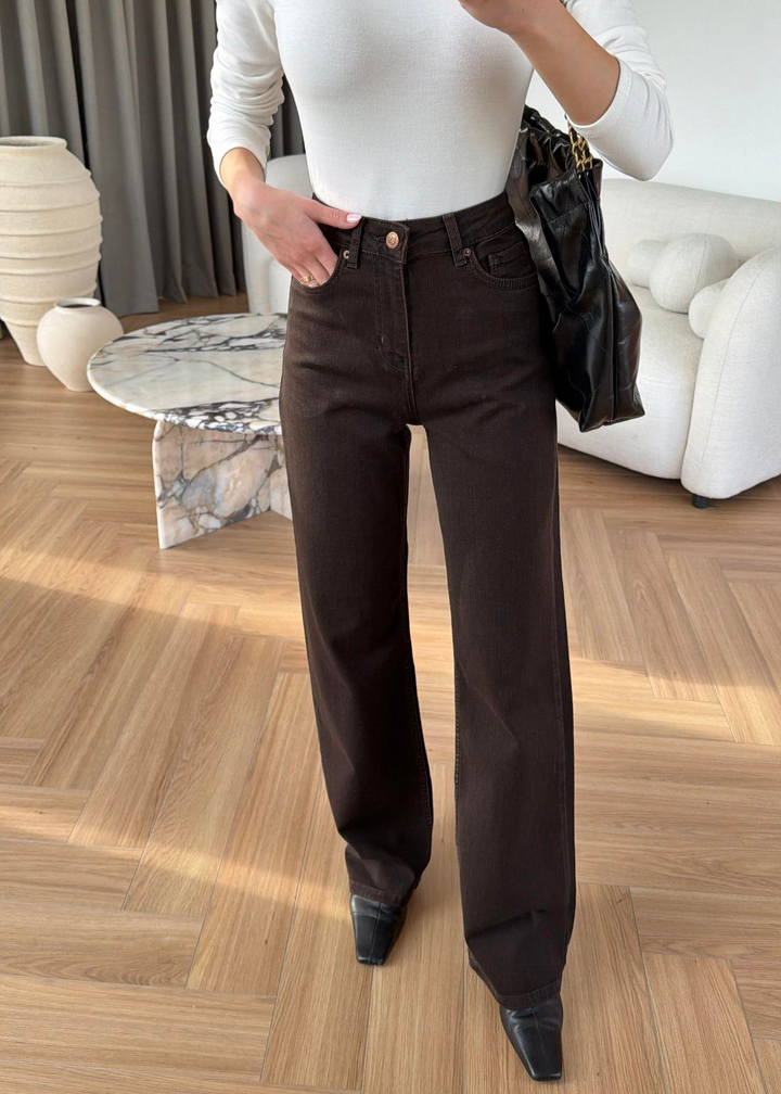 Balboa Likralı Jean ACI KAHVE
