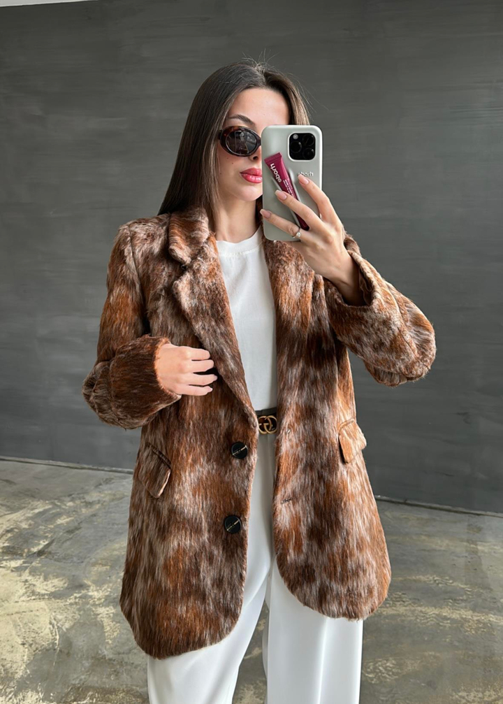 Elena Kırçıllı Ceket RENKLİ