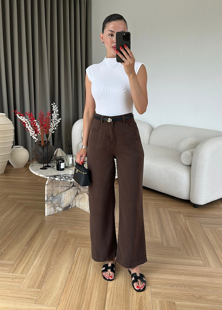 Freeze Denim Tensel Pantolon ACI KAHVE