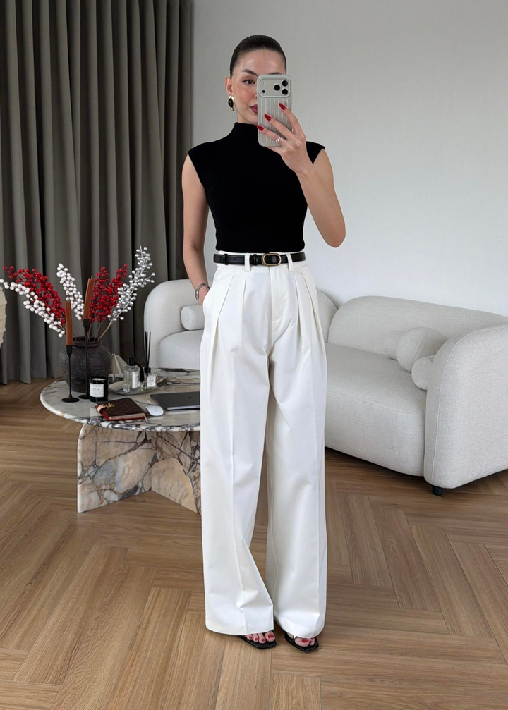 Gabardin Premium Pantolon EKRU