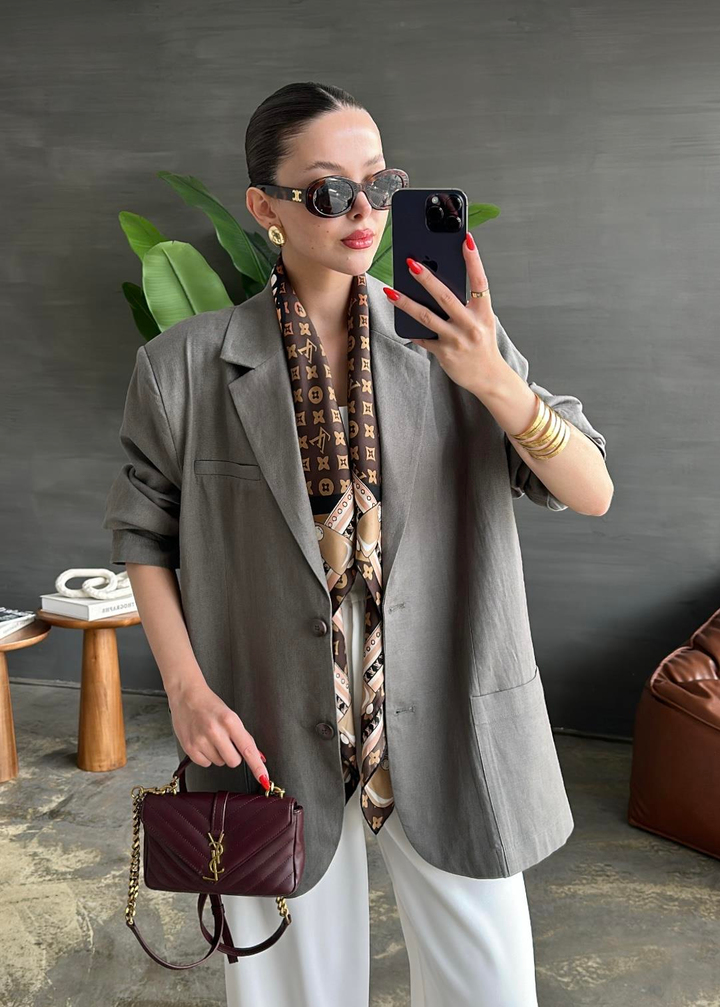 Ham Keten Rahat Ceket HAKİ