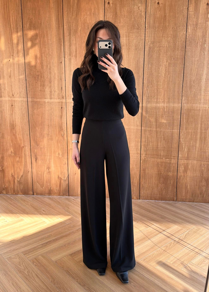 Hanna Likralı Pantalon SİYAH