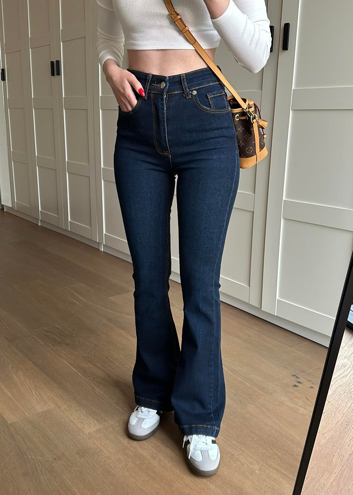 İspanyol Premium Jean LACİVERT