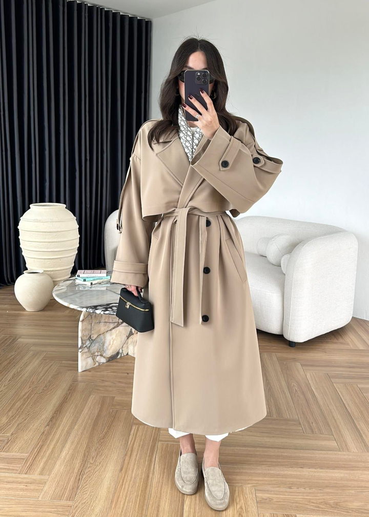 James Premium Oversize Trençkot CAMEL