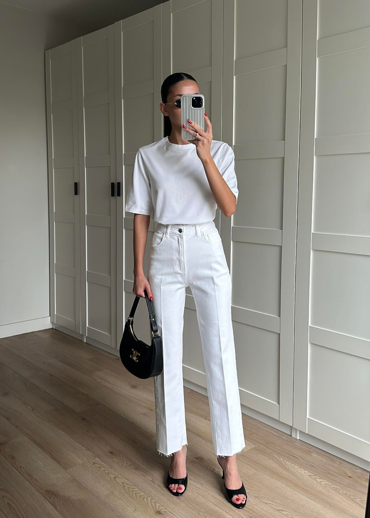 Madison Boru Paça Jean BEYAZ