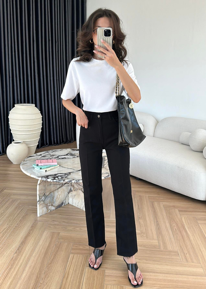 Madison Boru Paça Jean SİYAH