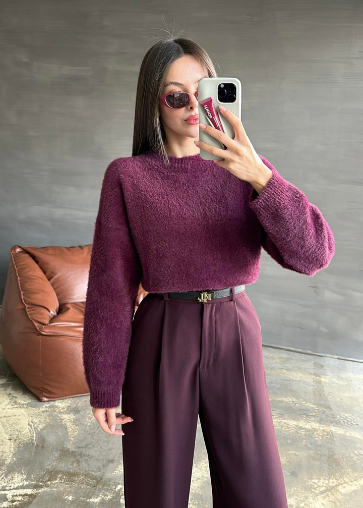 Mia Yumoş Premium Kazak MÜRDÜM