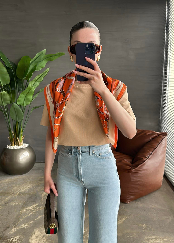 Premium Dilvin Basic Tshirt CAMEL