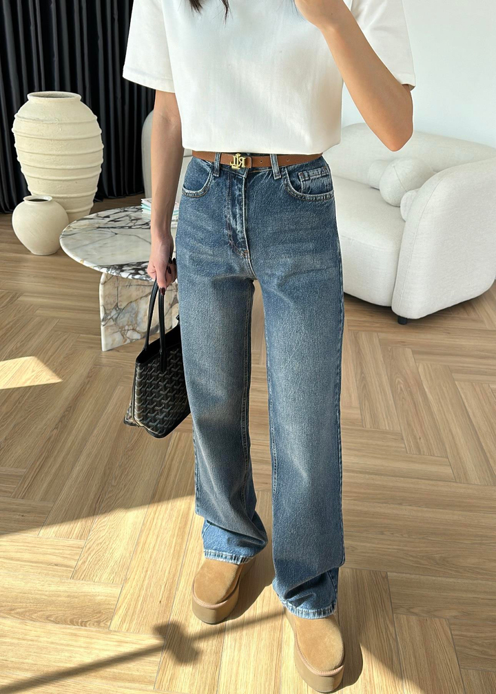 Straight Paça Dikişli Jean MAVİ