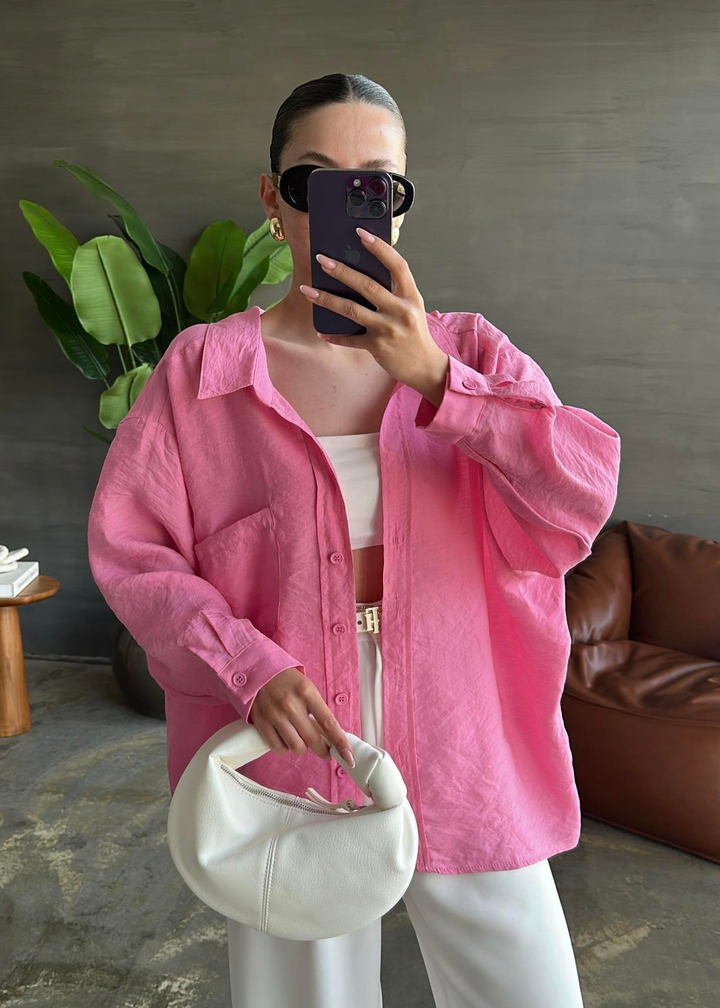 Voslo Rahat Gömlek ŞEKER PEMBE