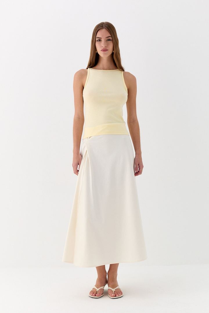 Halter Yaka Body Sarı
