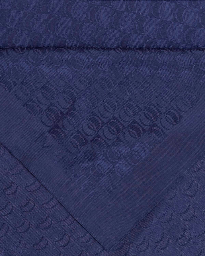 Dama Logo Lacivert Shiny Jakar Şal 70x190