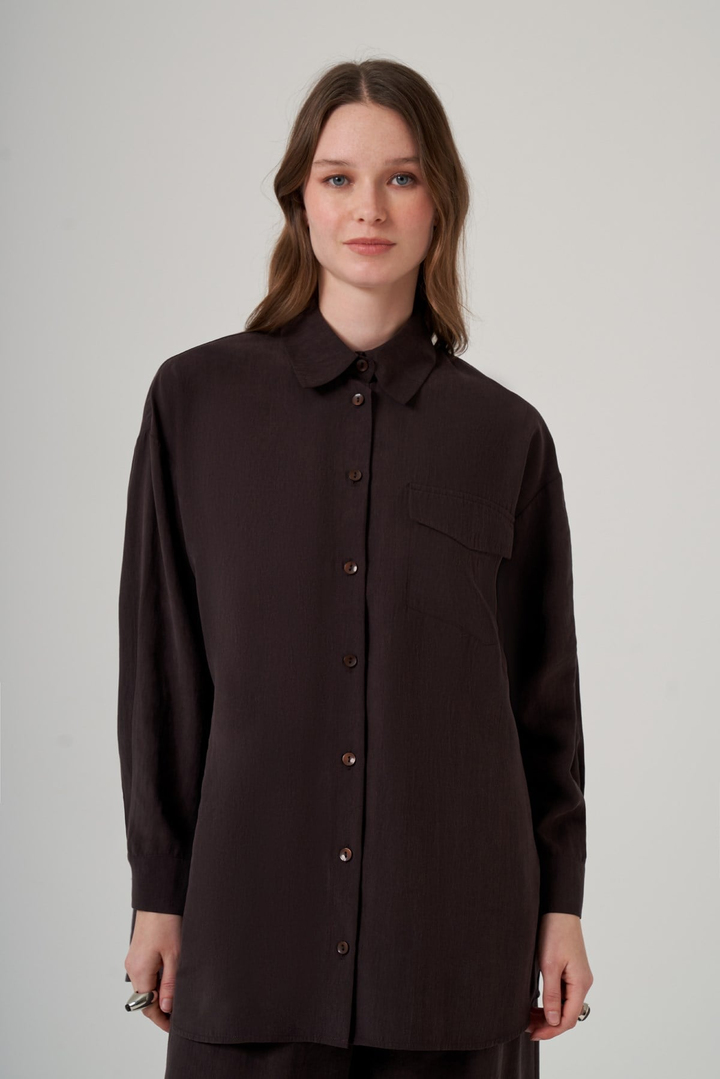 Nuss 1063 Basic Gömlek Takım – Kahve