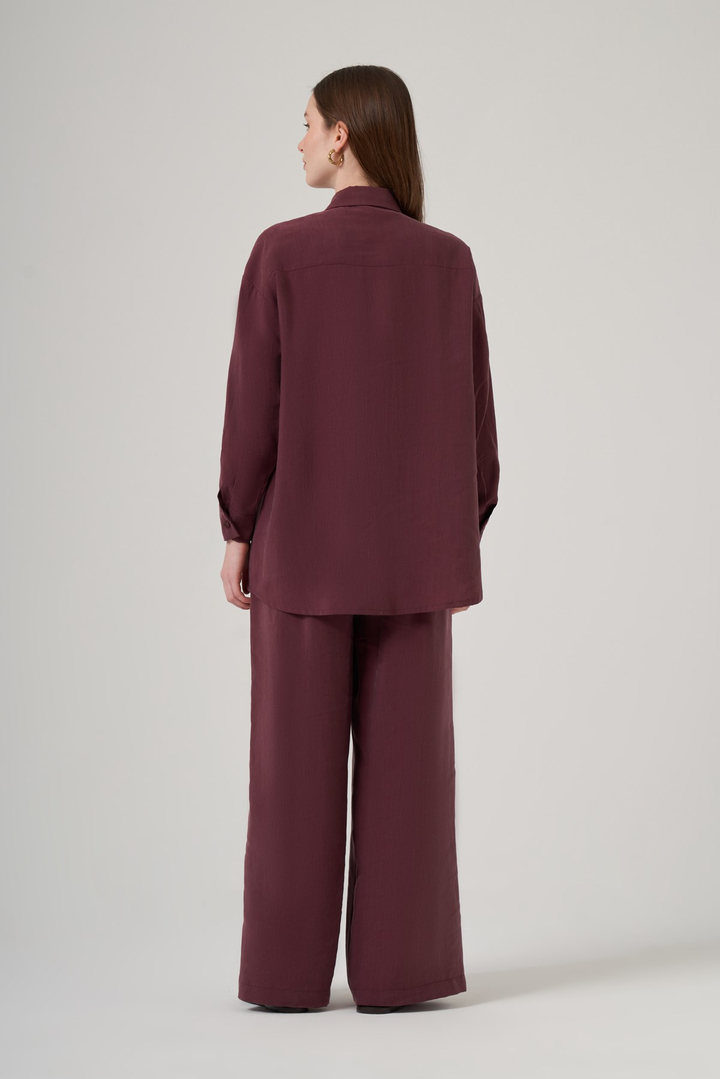Nuss 1063 Basic Gömlek Takım – Mürdüm