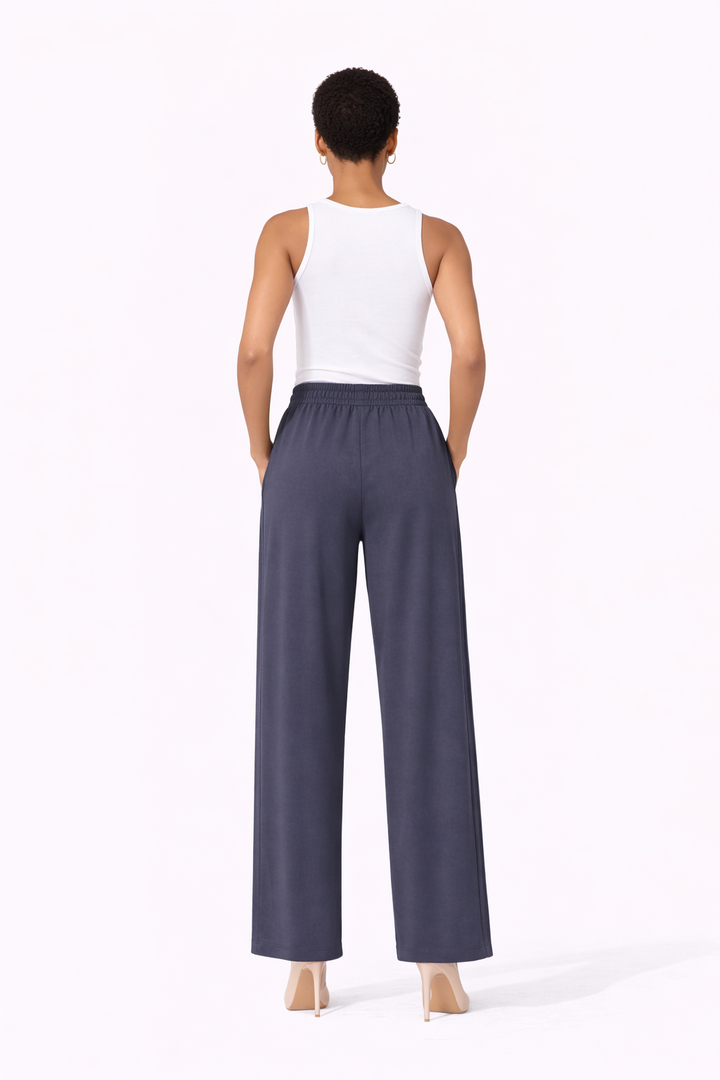 SENTEZ 5622 LACİVERT DOHA YANI NERVÜRLÜ PANTOLON