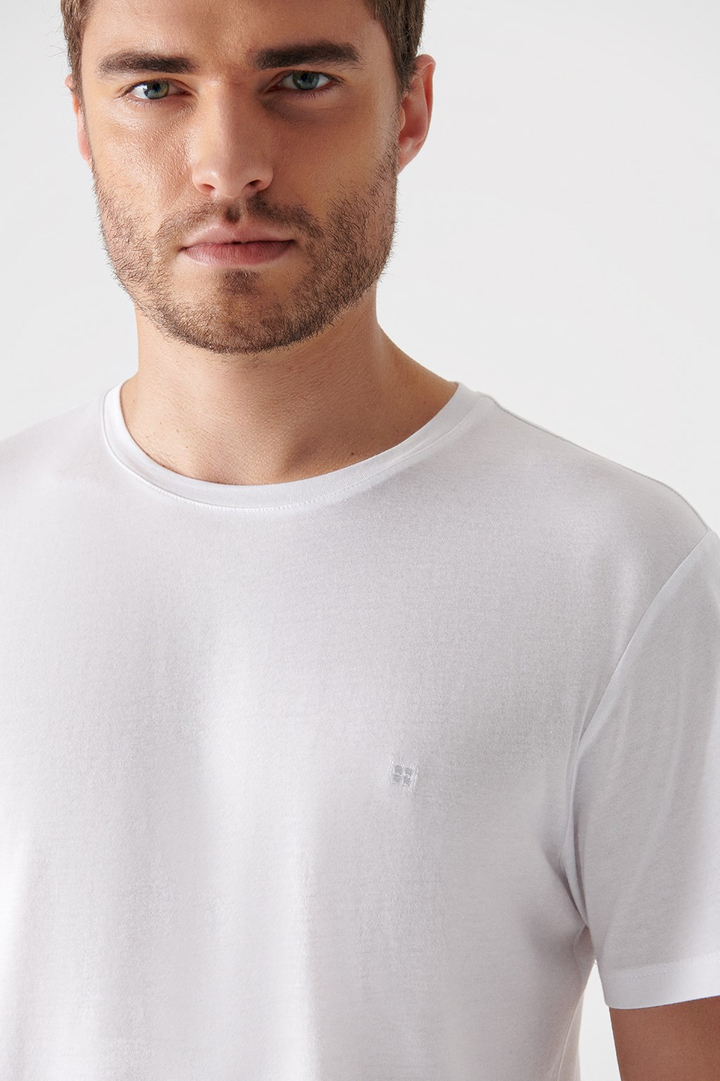 White Ultrasoft Crew Neck T-Shirt