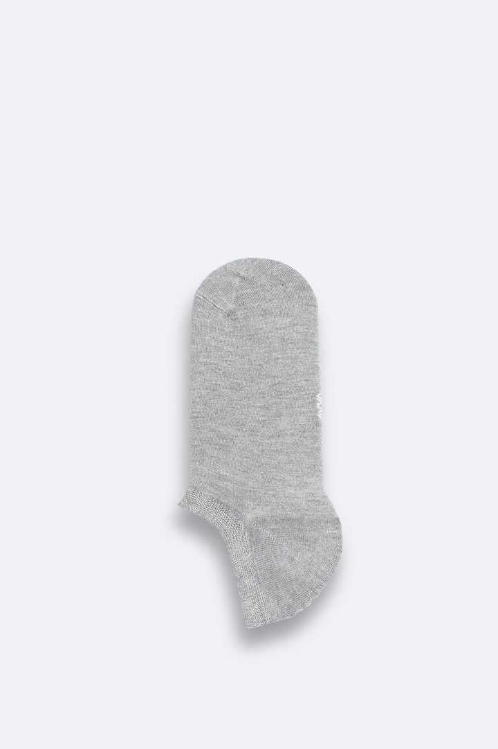 Gri Pamuklu Sneaker Çorap