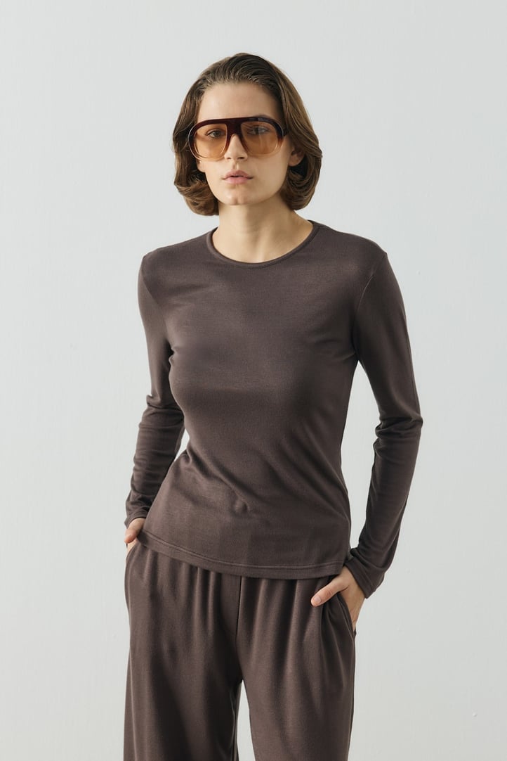Acı Kahve Basic Uzun Kollu Body
