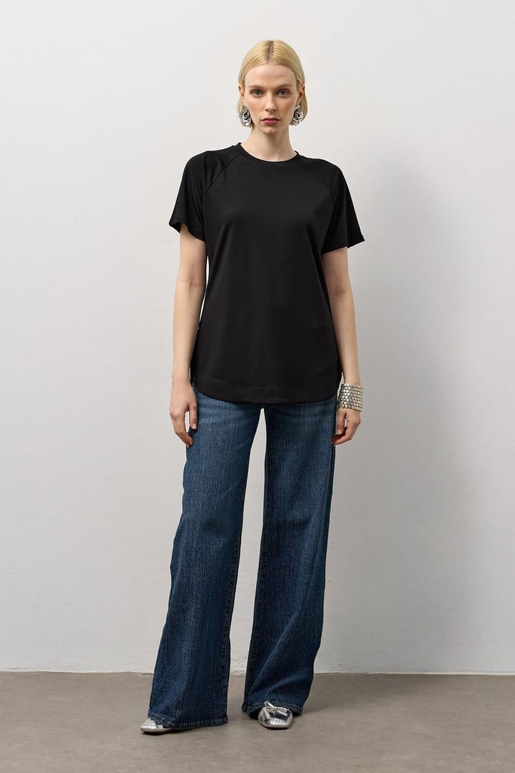 Siyah Modal Basic T-Shirt