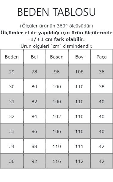 Kare Desenli Baggy Jean