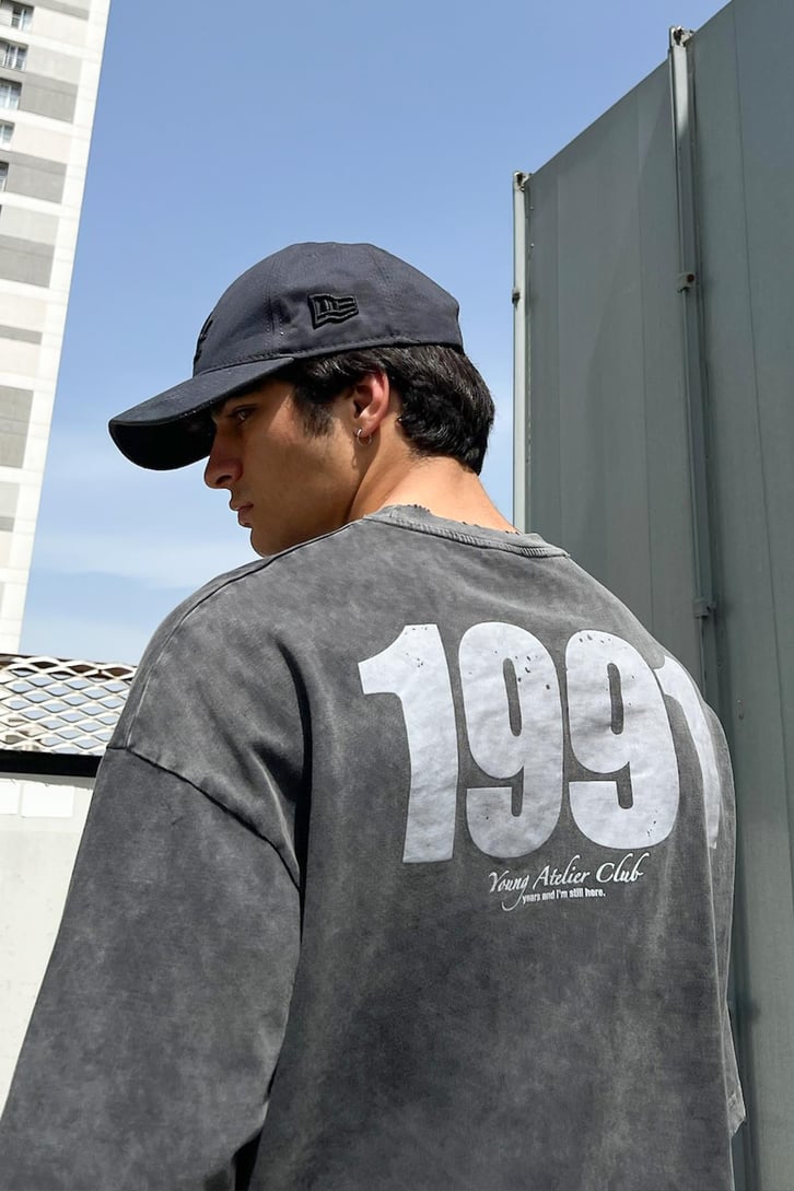 1991 Acid Wash Oversize Tişört