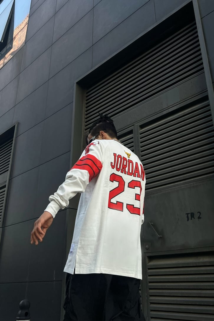 23 Bulls Baskılı Oversize Sweatshirt