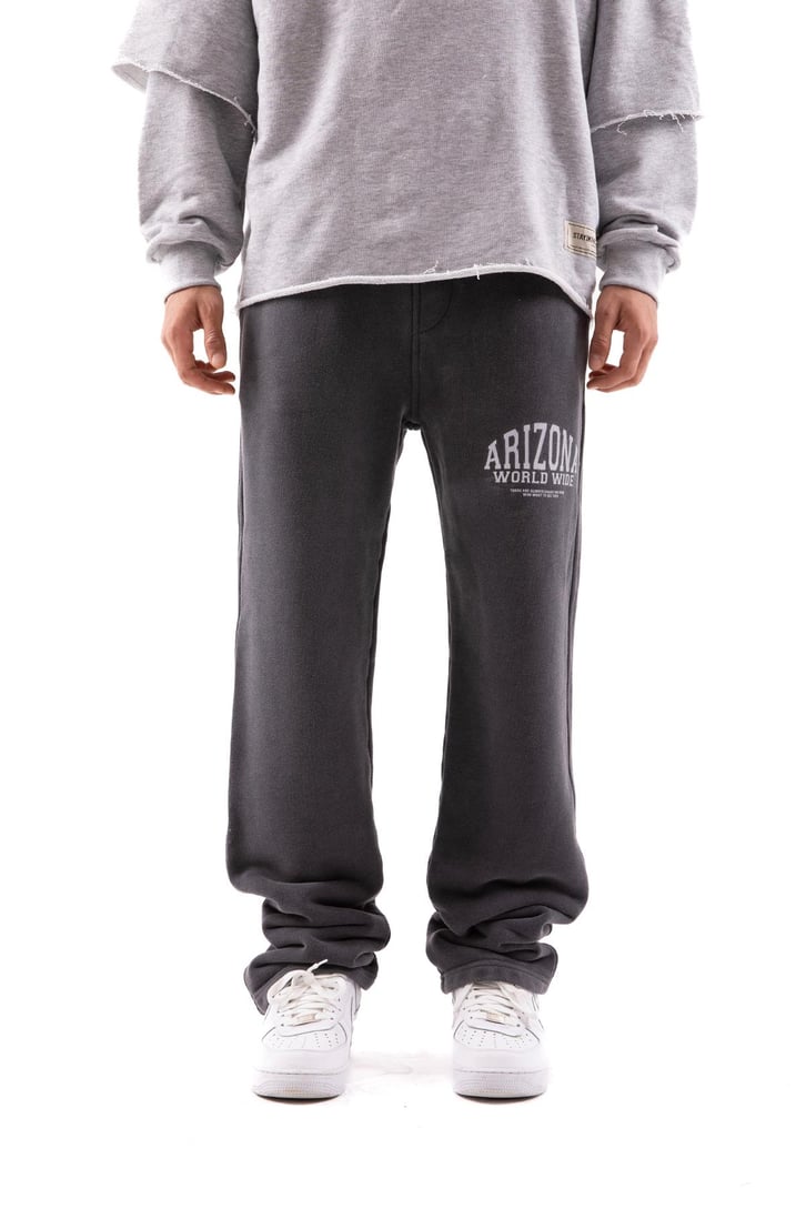 500 GSM Premium Acid Wash Baskılı Acid Wash Eşofman Altı