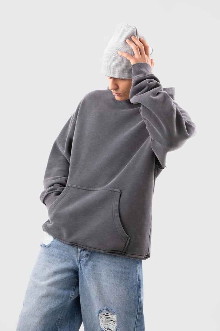 500 GSM Premium Basic Acid Wash Oversize Hoodie
