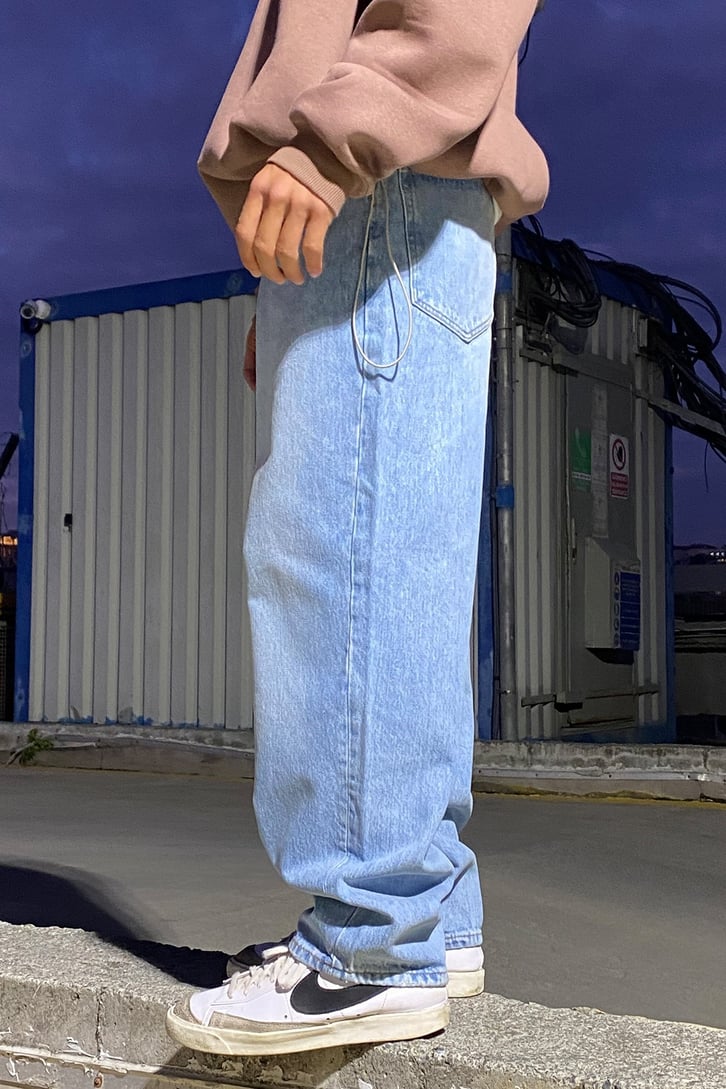 90's TAŞLAMALI LOSSE FIT JEAN