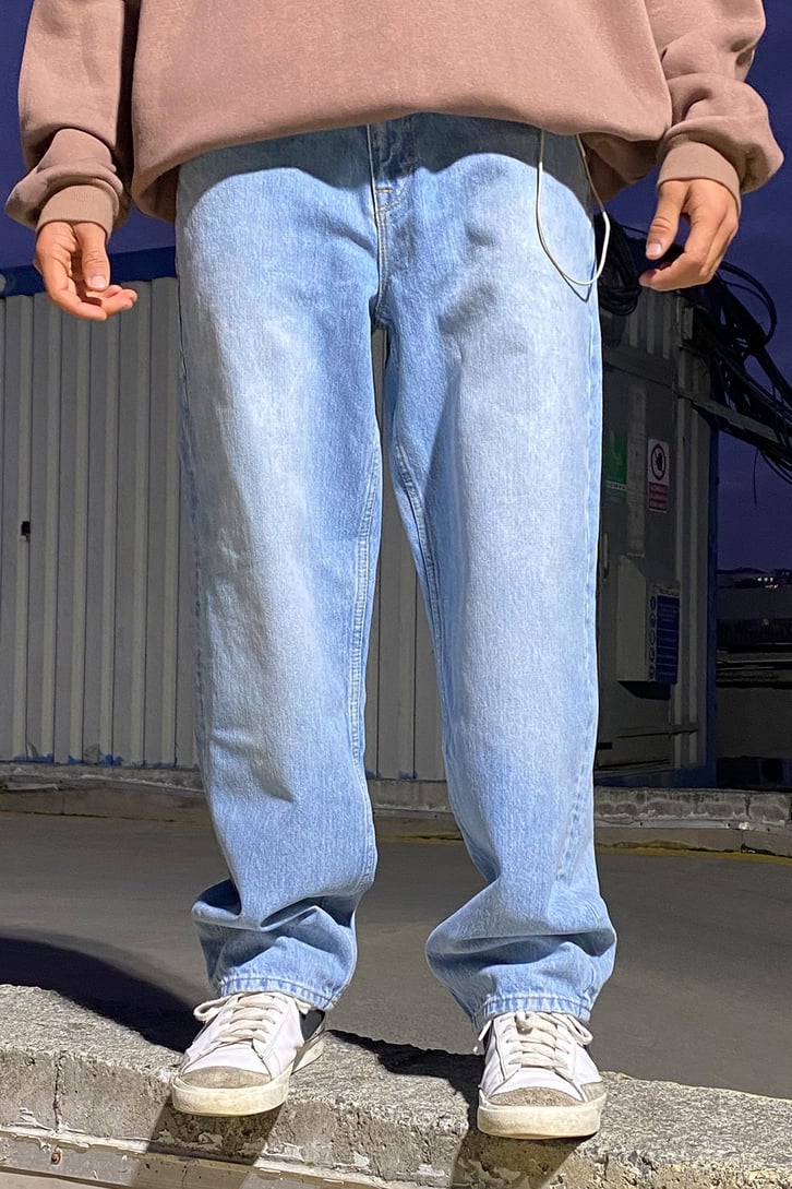 90's TAŞLAMALI LOSSE FIT JEAN