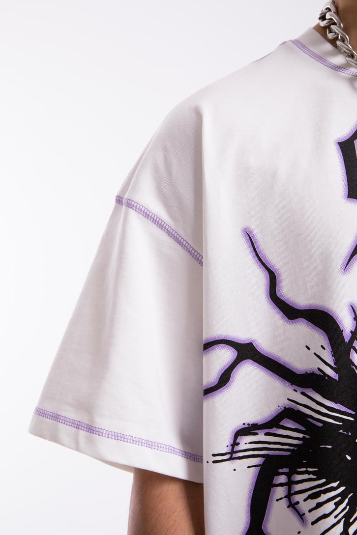 999 Eye Baskılı Oversize Tshirt