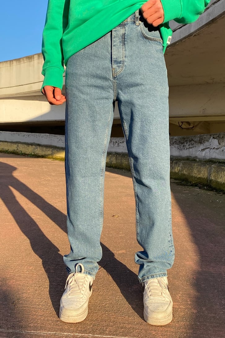 a.Desing Sky Blue Premium Losse Fit Jean