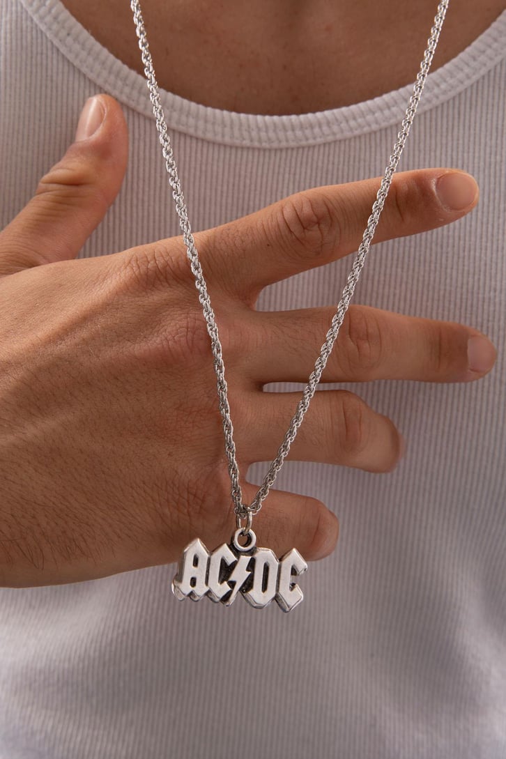 Acdc Metal Zincir Kolye