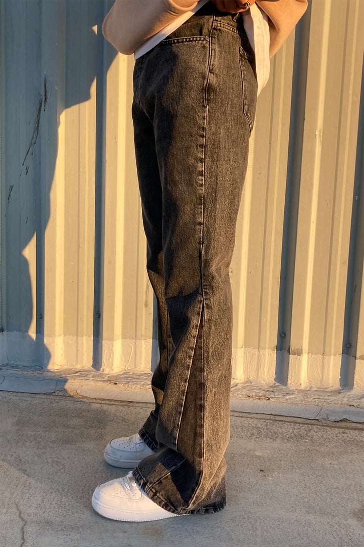 Acid Wash Anthracite Spandex Jeans