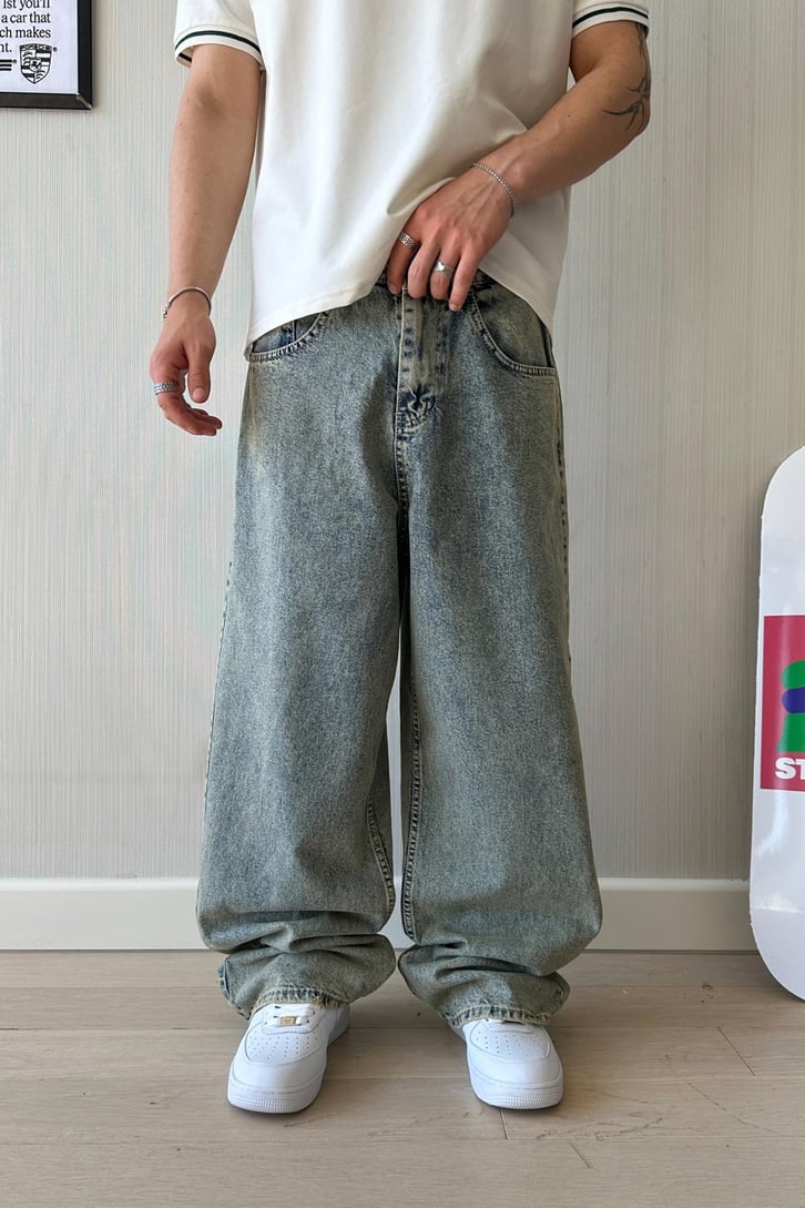Acid Wash Effeto Baggy Jean
