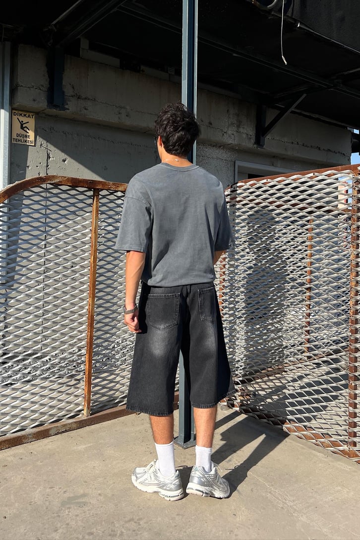 Acid Wash Premium Basic Oversize Tişört