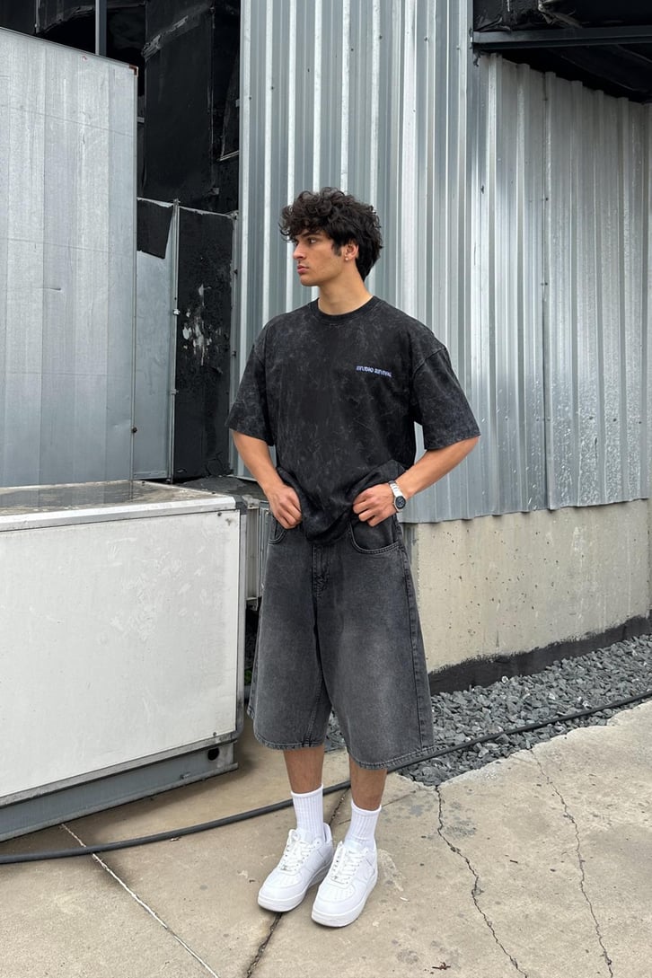 Acid Wash Studıo Revival Oversize Tişört