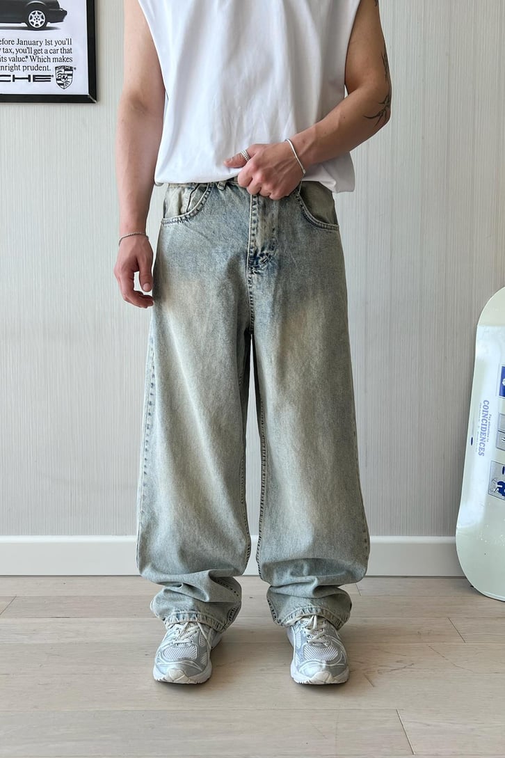 Acid Wash Super Baggy Jean
